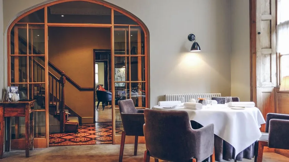 The dining room at The Clock House in Surrey
