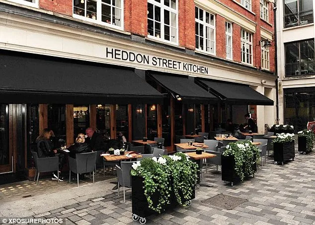 The Heddon Street Kitchen entrance in London