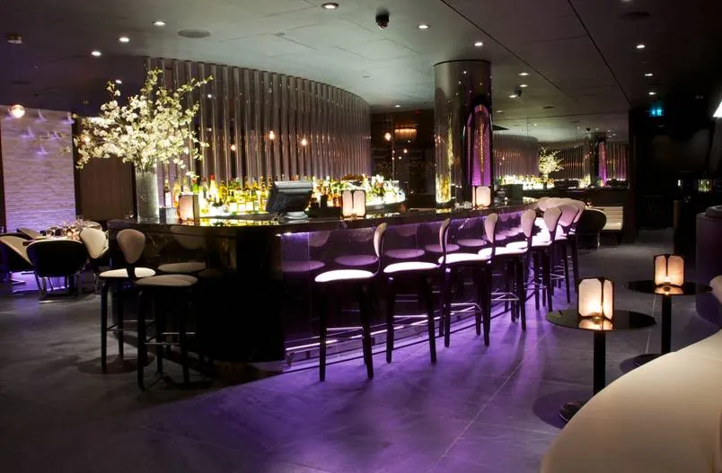 The bar and dining room at STK London