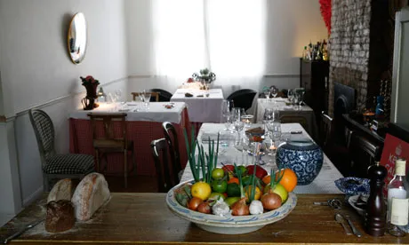 Saltoun Supper Club dining room set for dinner
