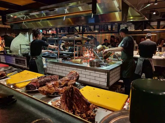 The open kitchen at Temper in Soho