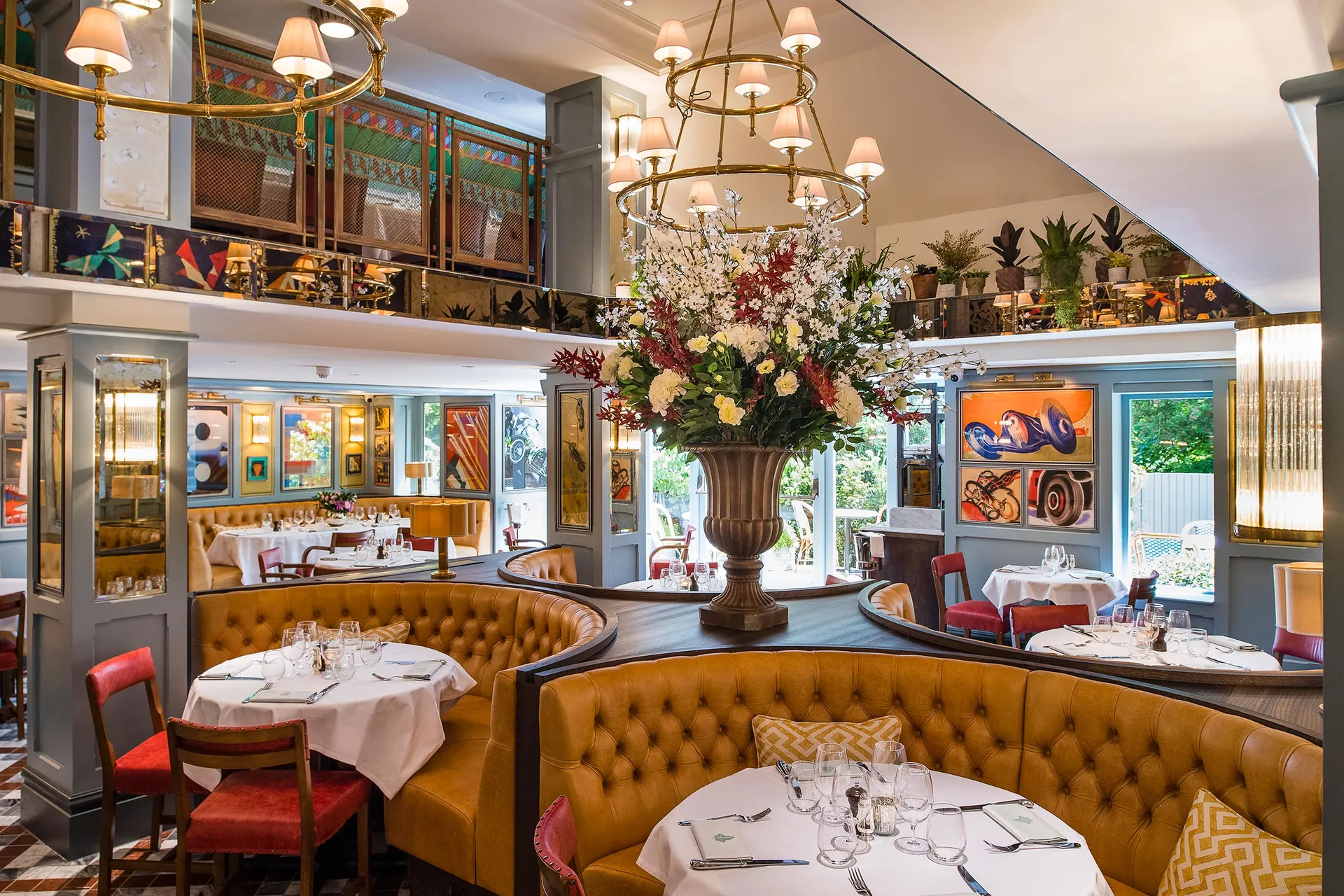 The Ivy Cobham brasserie dining room