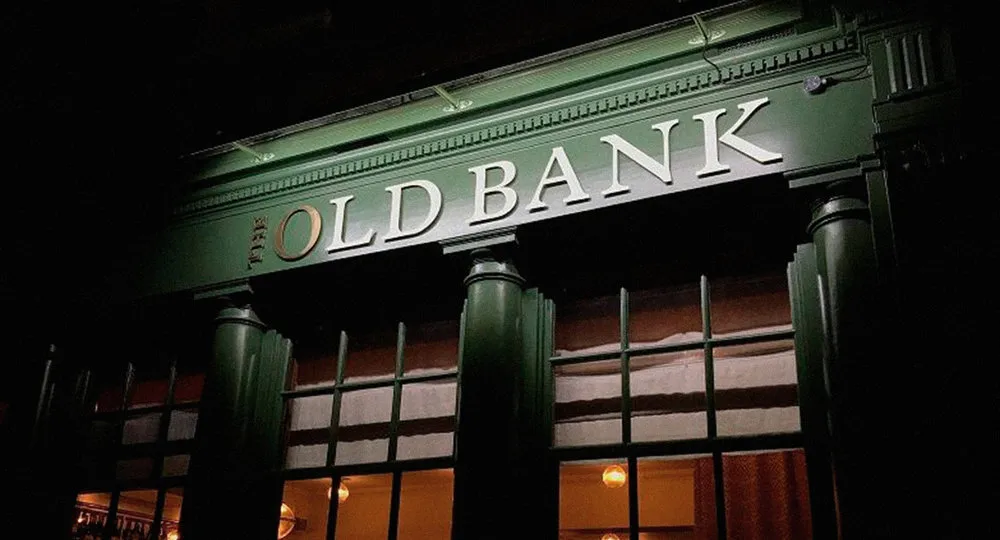 The Old Bank restaurant frontage in Westerham