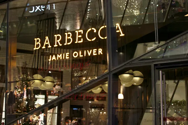The Barbecoa dining room overlooking St Paul’s