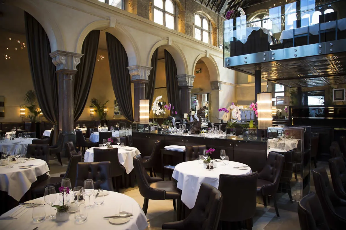 The grand interior of Galvin La Chapelle