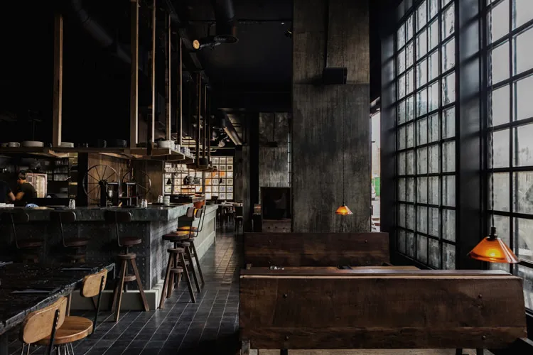 The Smokestak dining room in Shoreditch