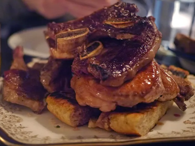 The All In chops at Blacklock Soho