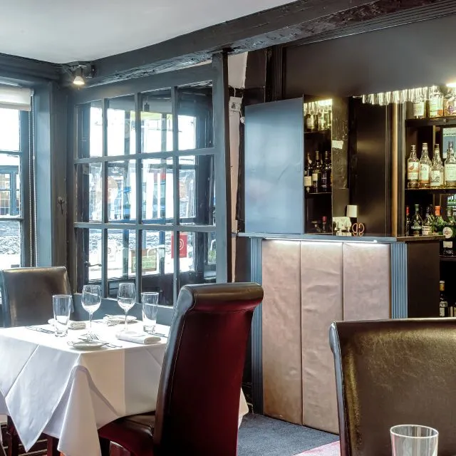 The dining room at Friends Restaurant in Pinner